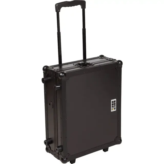 WALKASSE TTPRO-TROLLEYBK Flight Case Multi Fromat Turntable (Trolley + Wheels) Black. 2