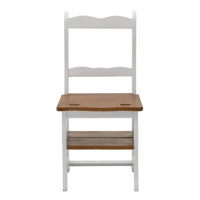 Καρέκλα Σκάλα Λευκό/Φυσικό Ξύλο /86x42x47/42cm 3-50-092-0137 3