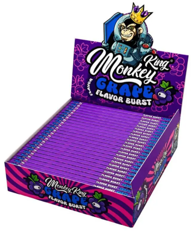 Monkey King Χαρτάκια King Size Slim - Grape 2
