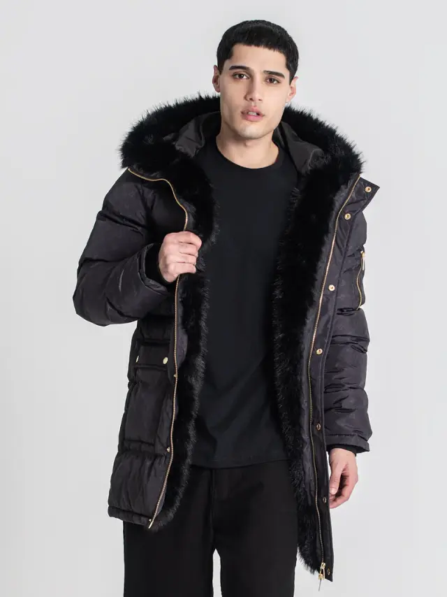 Gianni Kavanagh Ανδρικό LOGOMANIA Παρκά Μπουφάν – Black - M 2