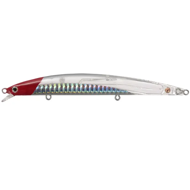 Τεχνητό Smith Haluca Floating – Minnow Υψηλής Απόδοσης για Spinning & Trolling 12.5cm 20 - Red Head Short