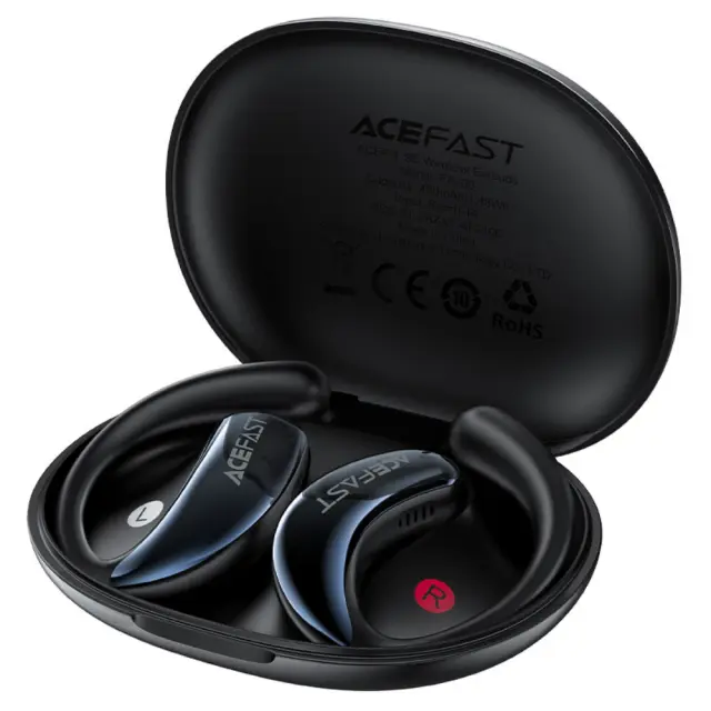 Wireless Earphones Hands Free Acefast FA005 TWS Ultra Thin v5.4 400mAh 20hr Λειτουργίας ENC IPX4 Μαύρα 3