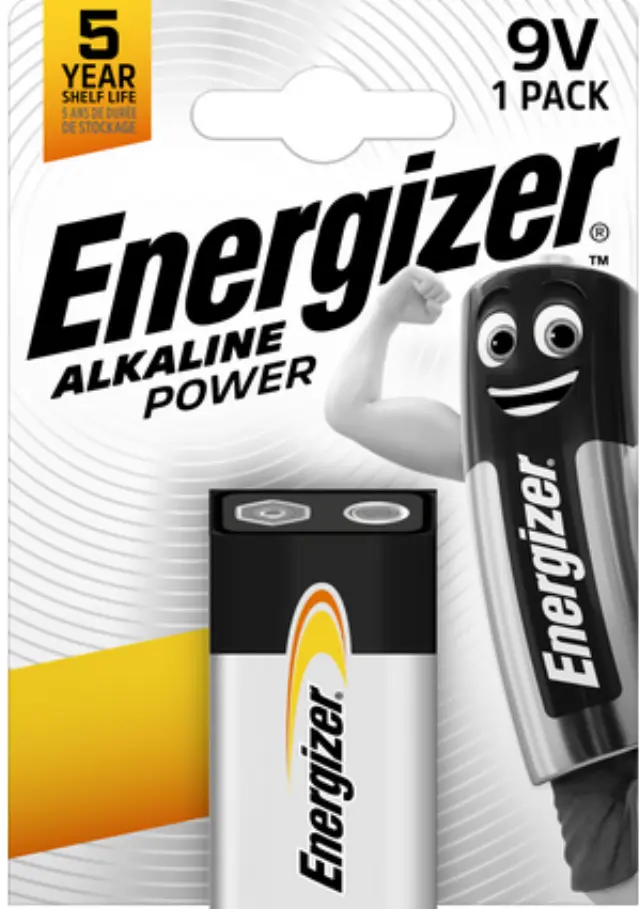 Αλκαλική Μπαταρία Energizer Alkaline Power 6LR61/9V alkaline battery (blister) 1τμχ (6LR61E) (ENE6LR61)