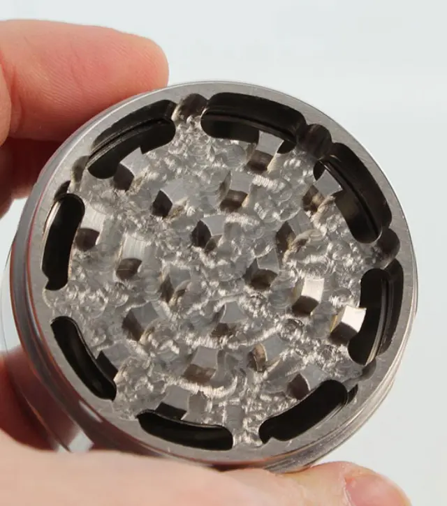 Black Leaf Grinder Τρίφτης Deluxe από Ανοξείδωτο Χάλυβα 49mm-3 Parts 3