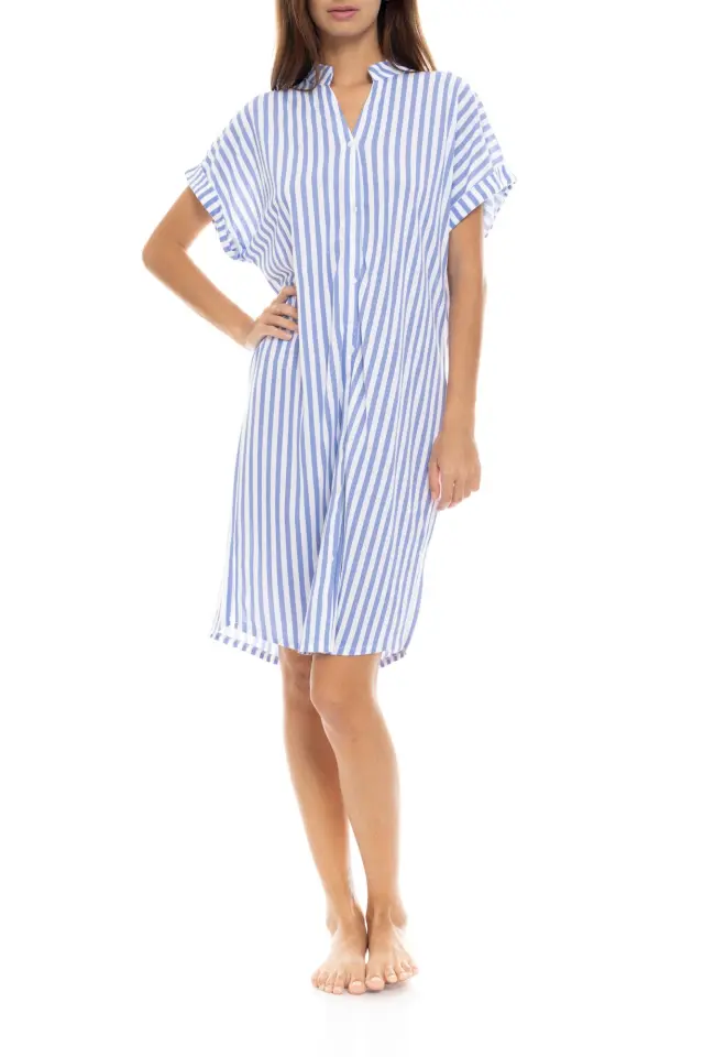S1345 - Type - NIGHTGOWN SOFT BLUE STRIPE 3