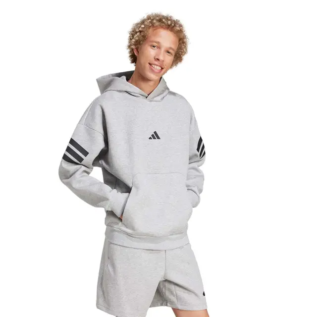 adidas Sportswear Men's Future Icons 3Stripes Hoodie Γκρι JD4847 (adidas Sportswear) 3