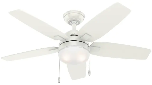 Hunter Arcot 117 Fresh White - Ανεμιστήρας Οροφής με Φωτιστικό