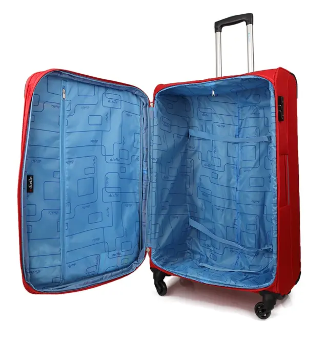 Βαλίτσα υφασμάτινη Μεγάλη DIELLE 300/70 77x48x30/33 cm Κόκκινο 2