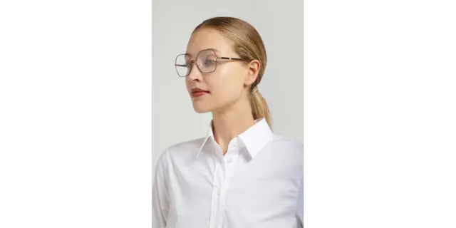 Carolina Herrera Γυναικείος Μεταλλικός Σκελετός Γυαλιών Οράσεως σε Χρυσό/Μαύρο HER 0389 RHL 2