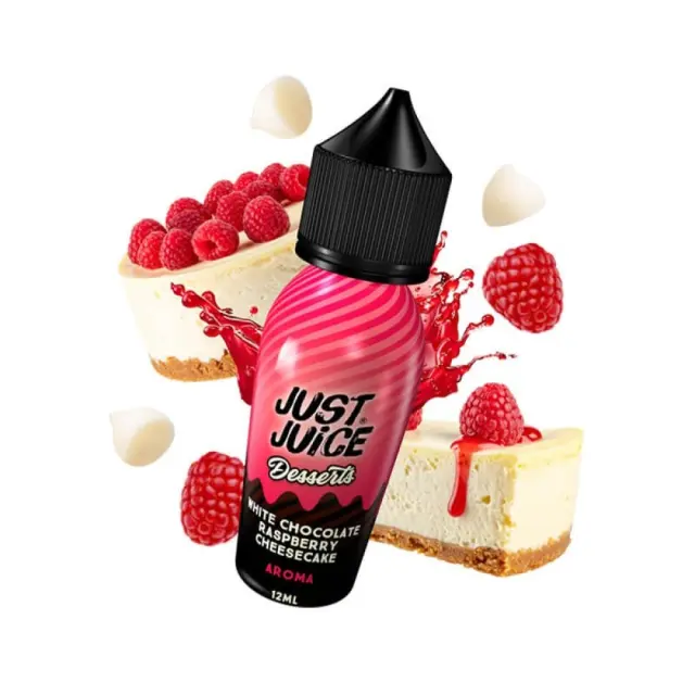 Just Juice Desserts White Chocolate Raspberry Cheesecake Flavour Shot 12ml/60ml 2