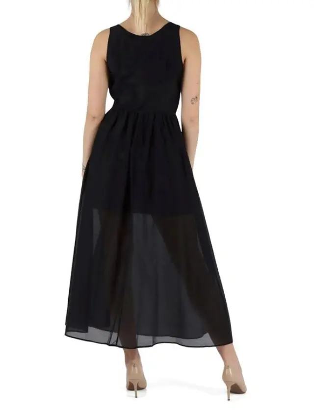 EMME BY MARELLA “NEZ” MIDI DRESS (25152211722-BLACK) - 44-medium 3