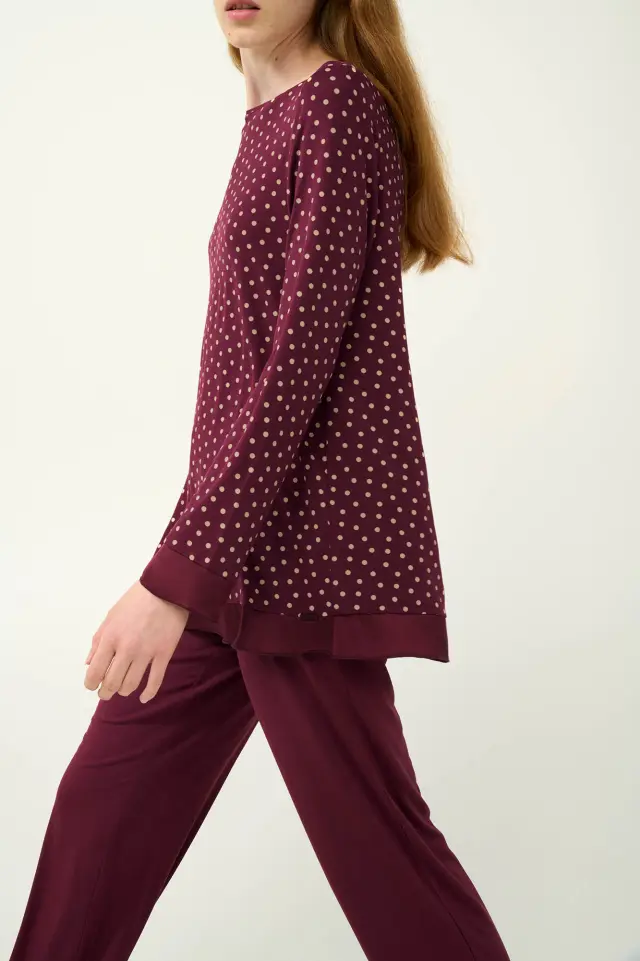 Vamp Γυναικεία Πιτζάμα Micromodal Πουά Red Windsor - XL 2