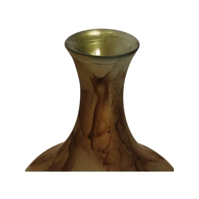 Βάζο Καφέ Ανακυκλωμένο Γυαλί 40x40x65cm 2