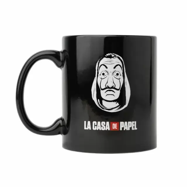 Κούπα 330ml LA CASA DE PAPEL Μαύρη Μάσκα 2