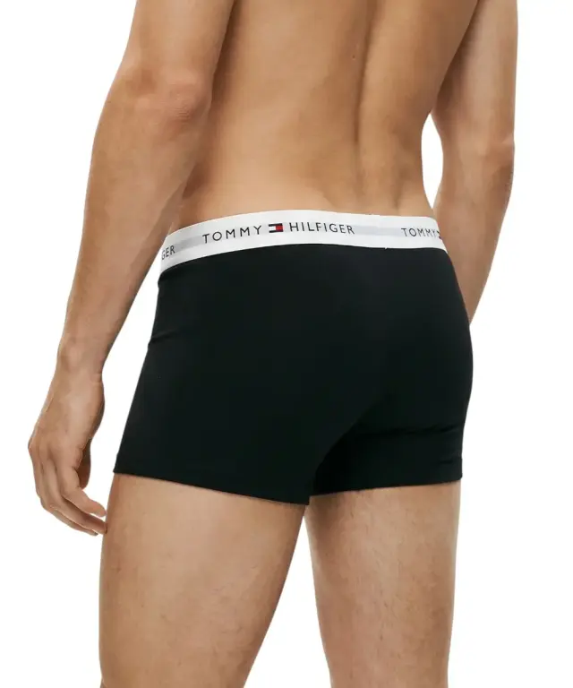 Tommy Hilfiger - Ανδρικά Μποξεράκια 3Pack Signature Waistband UM0UM03752-0R8 Μαύρο 3
