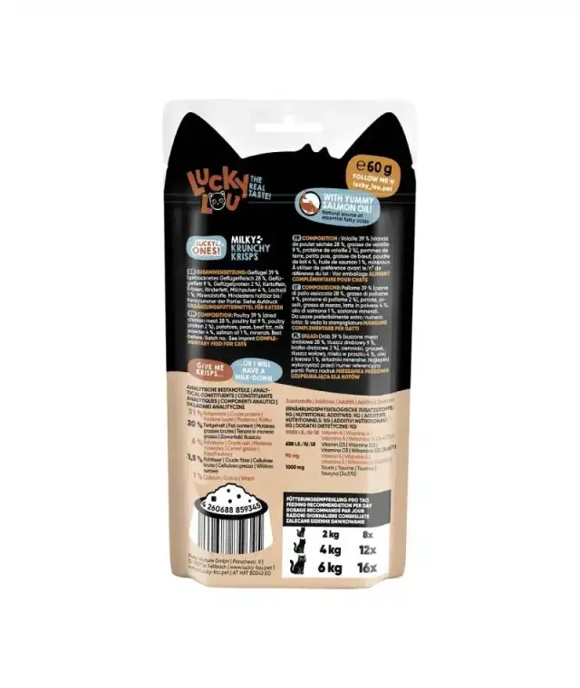 Lucky Lou Lucky Ones Krunchy Krisps Milky 60gr 2