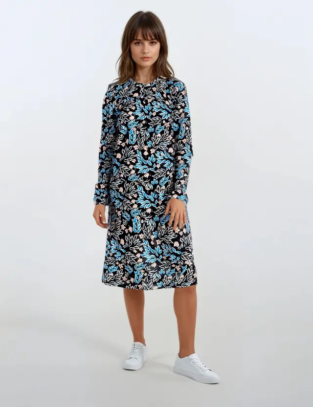 W951 - Type - NIGHTGOWN MIDNIGHT FLOWERS - M