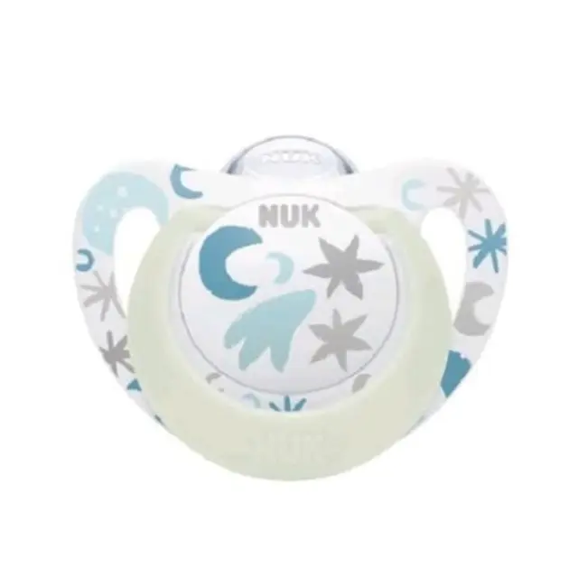 Nuk Star Night Ορθοδοντική Πιπίλα Σιλικόνης με Θήκη 0-6m 1τμχ
