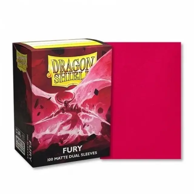 Dragon Shield Dual Matte Sleeves - Fury 'Alaric, Crimson King' (100 Sleeves) 2