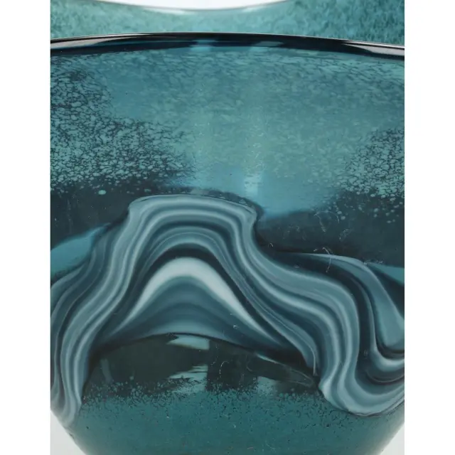 Μπολ Μπλε Γυαλί 20x18x13.5cm 3