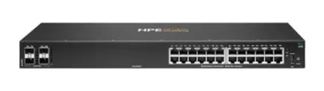 Hewlett Packard Enterprise Aruba 6100 24G 4SFP+ Managed L3 Gigabit Ethernet (10/100/1000) 1U Black
