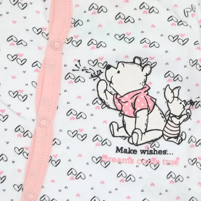 Φορμάκι Μακρυμάνικο Pooh White Pink Make Wishes 8030266 - 12 M (80cm) 2