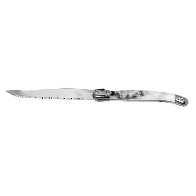 Μαχαίρι Steak Antique Cut Λευκή Λαβή 1,5mm 23cm Espiel STK111K12