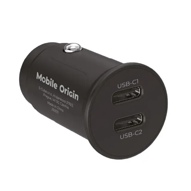 Mobile Origin 30W Super Car Charger CA20 - 2x USB-C 2