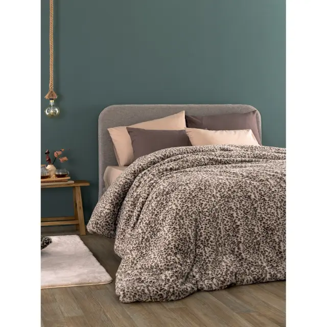 Κουβερτοπαπλωμα Υπερδιπλο Deva Grey 220x240 Palamaiki - ΥΠΕΡΔΙΠΛΟ 220 x 240