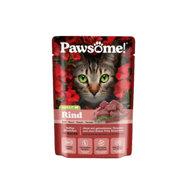 Pawsome Adult Βοδινό 85gr