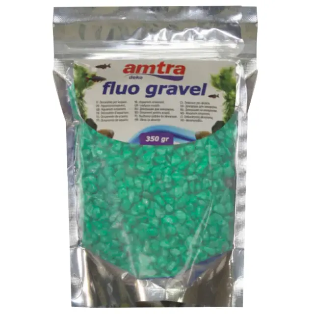 Amtra Fluo Gravel Πράσινο Διακοσμητικό Χαλίκι 350gr 2