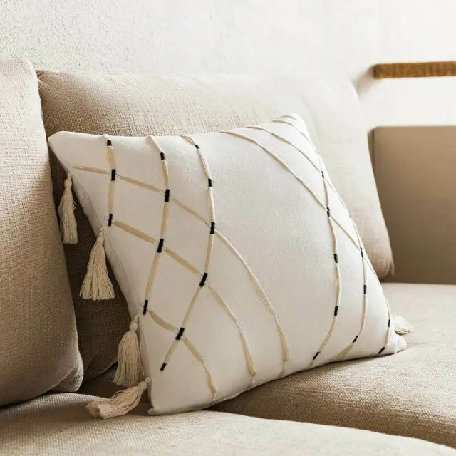 Μαξιλαροθήκη 43x43cm GOFIS HOME SABI OFF WHITE 203/ 05