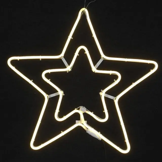 Χριστουγεννιάτικο αστέρι θερμό χρώμα LED 58x58cm- Christmas star 290084