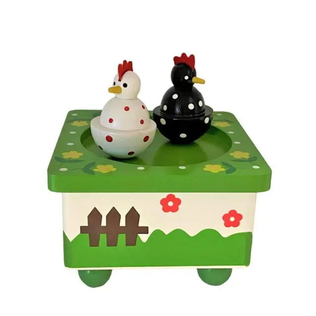 Ξύλινο Μουσικό Μαγνητικό Κουτί 10cm - Wooden music box 16307