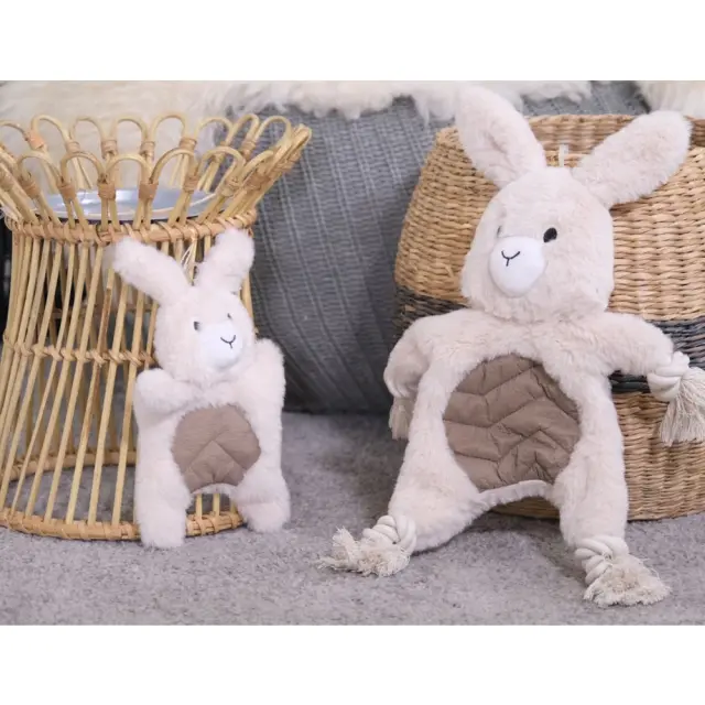 Vadigran Dog Toy Plush Recycled Raffy Rabbit Λούτρινο Παιχνίδι 23cm 3