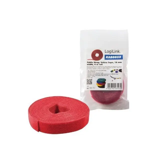 LogiLink Velcro Καλωδίων Red (KAB0052)