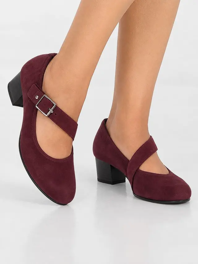 Gabor Μπαρέτες Γυναικείο δέρμα Nubuck Μπορντώ GAB/301301 006-MULBERRY - 40 2