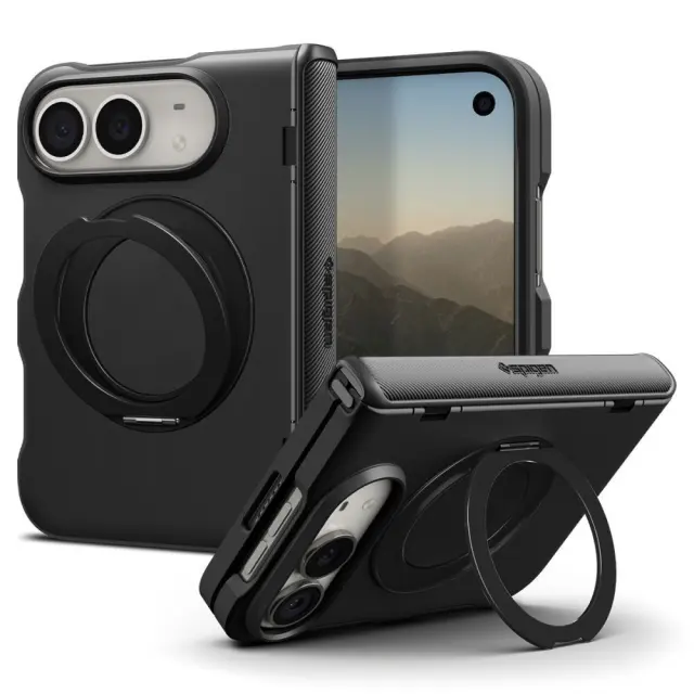 Spigen Slim Armor Pro S MagSafe, black - iPhone Duo