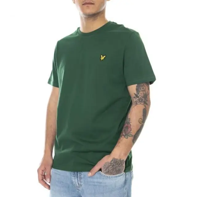 LYLE + SCOTT PLAIN T-SHIRT ΑΝΔΡΙΚΗ ΜΠΛΟΥΖΑ ENGLISH GREEN 2