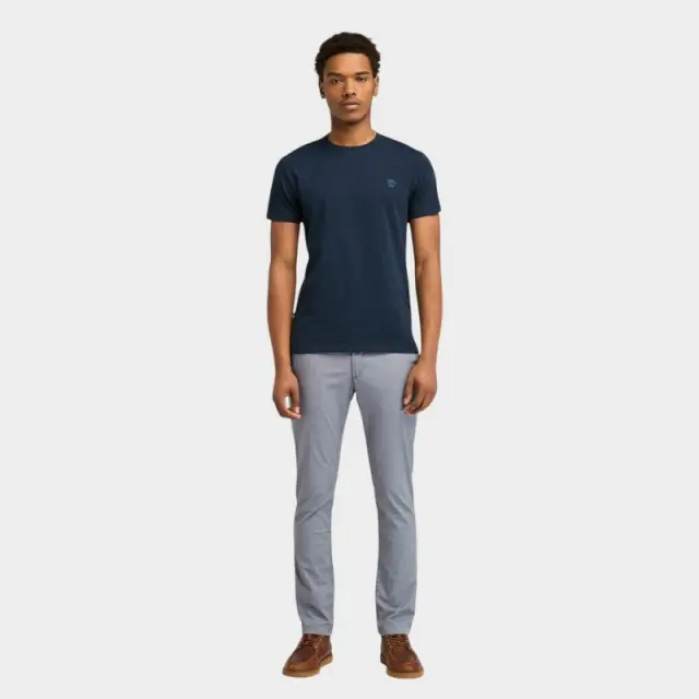 Timberland - Ανδρικό T-shirt με Λογότυπο Oyster River Logo Tee TB0A2BR3-Z02 Μπλε Ναυτικό - S 2