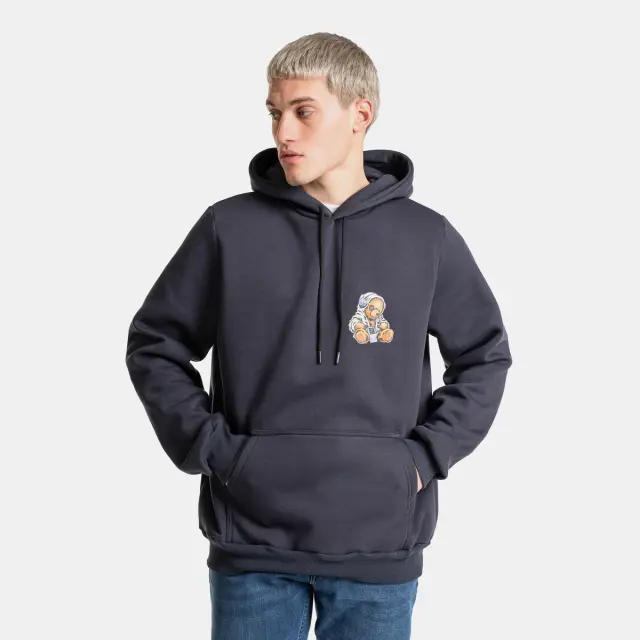 Φούτερ Noshame® Navy με τύπωμα Teddy Music - 512508 - XXL