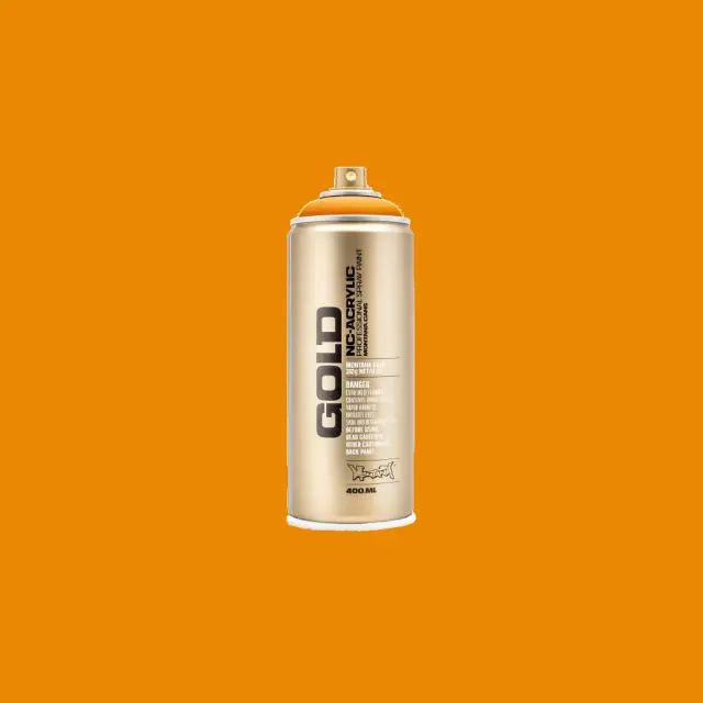 Montana Gold Spray Paint 400ml G1240 Golden Yellow