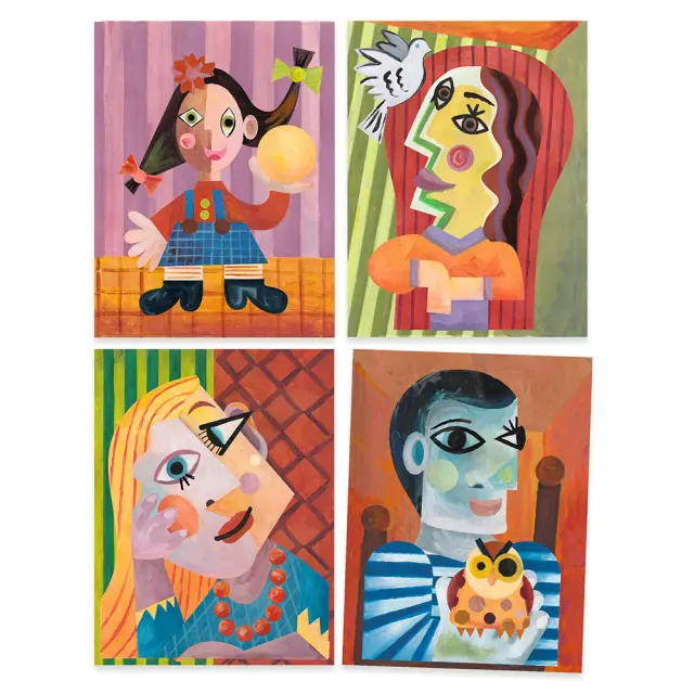 Djeco Inspired by Picasso- Κολάζ Κυβισμός Πορτραίτα (4+ ετών) 09386 2
