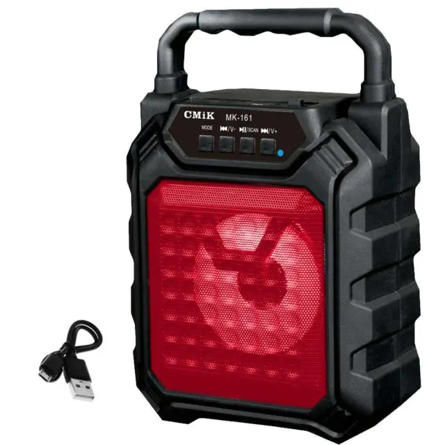 Φορητό Ασύρματο Ηχείο Bluetooth FM, USB, TF, AUX 10W με TWS CMiK MK-161 Μαύρο