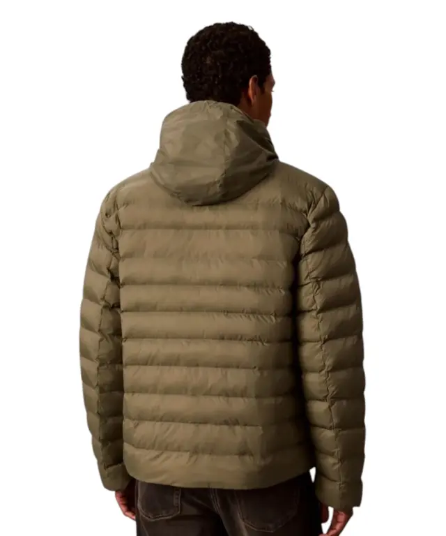 Calvin Klein - Ανδρικό Χειμωνιάτικο Μπουφάν Ls Nyln Md Wt Hdd F LV04RC511G-LDY Λαδί 3