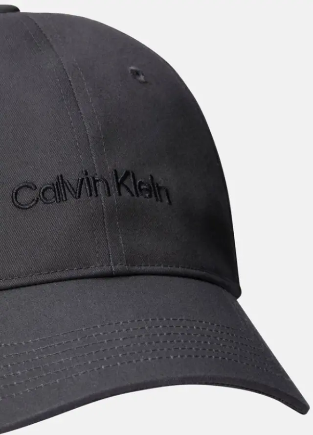 Calvin Klein Καπέλο Logo Embroidery Baseball Cap Γκρι Σκούρο 2