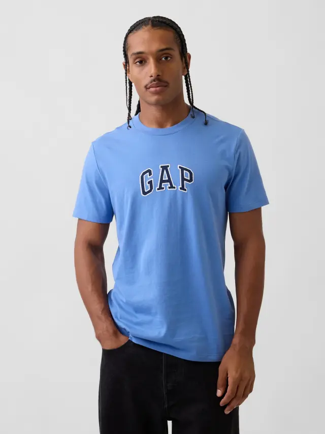 Ανδρική Μπλούζα με Gap Arch Λογότυπο cabana blue - L