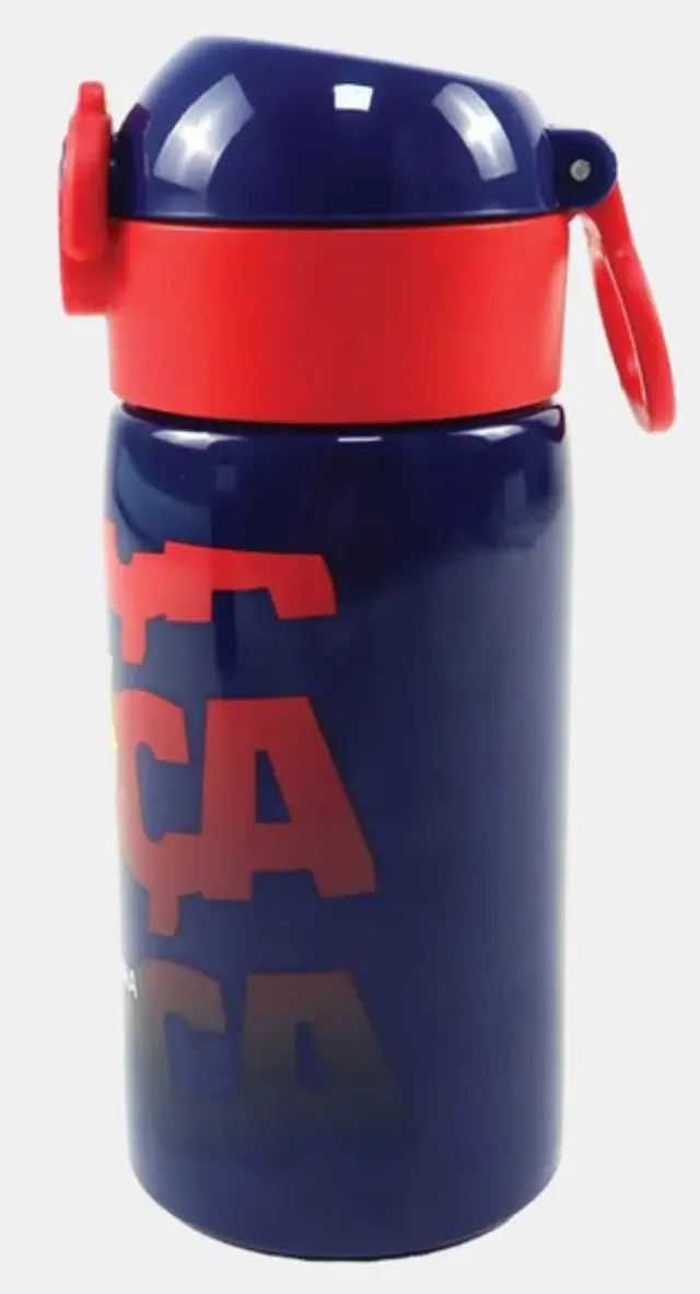 FC Barcelona Barca Αλουμινένιο Παγούρι με Καλαμάκι 500 ml 3