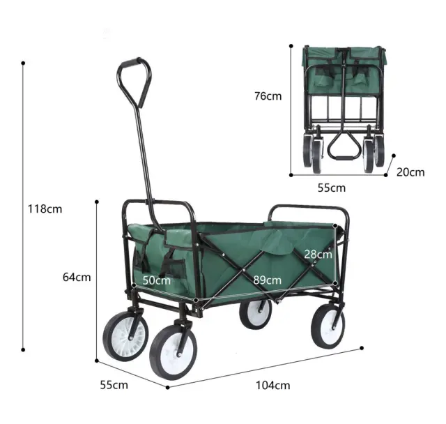 BORMANN BWB3650 - BORMANN BWB3650 Πτυσσόμενο Καρότσι Κήπου (056416) 3