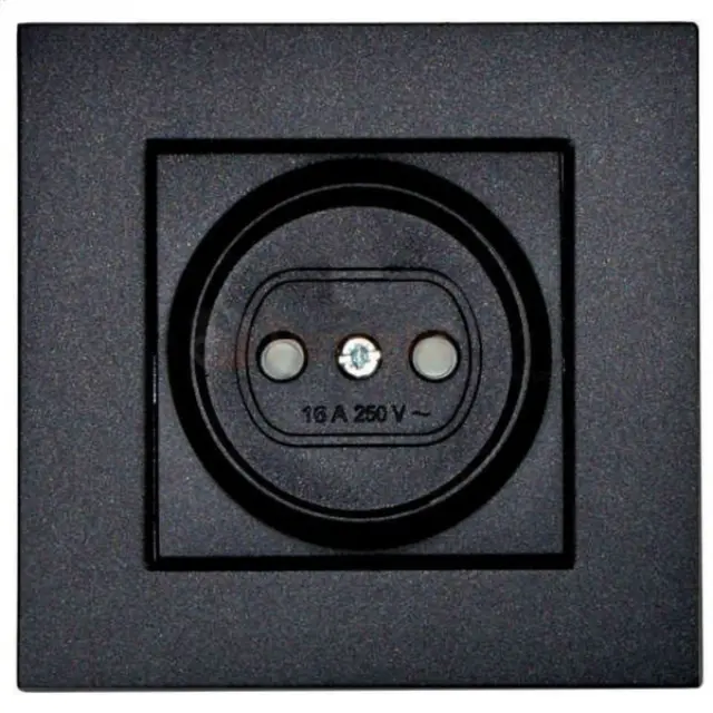 Novella-Trenda Black (Quick Connection) Child Protected Socket